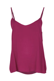 Product shot of the Runaway Top – Plum in colour Plum, from the front