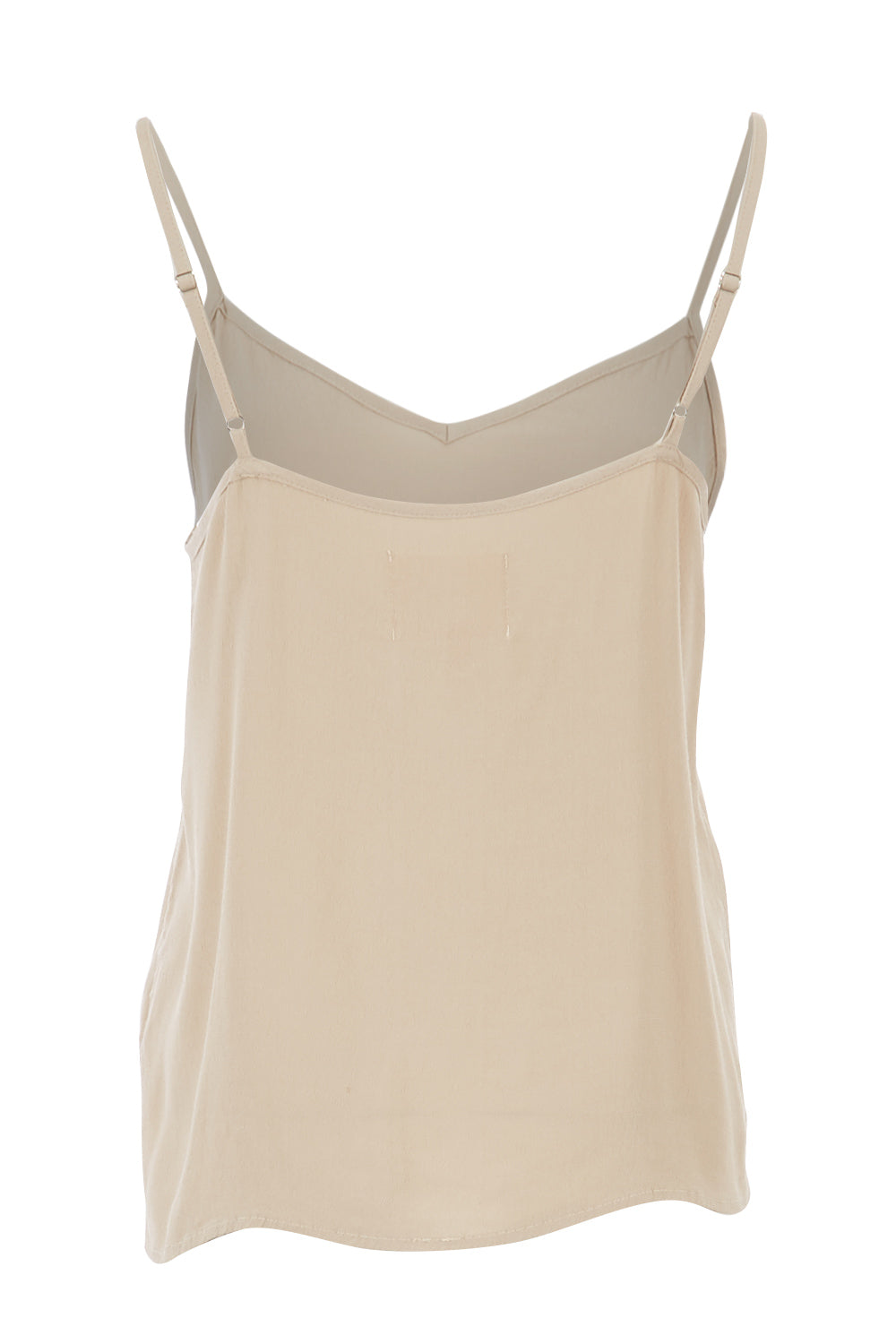 Product shot of the Runaway Top in colour Sand, from the back