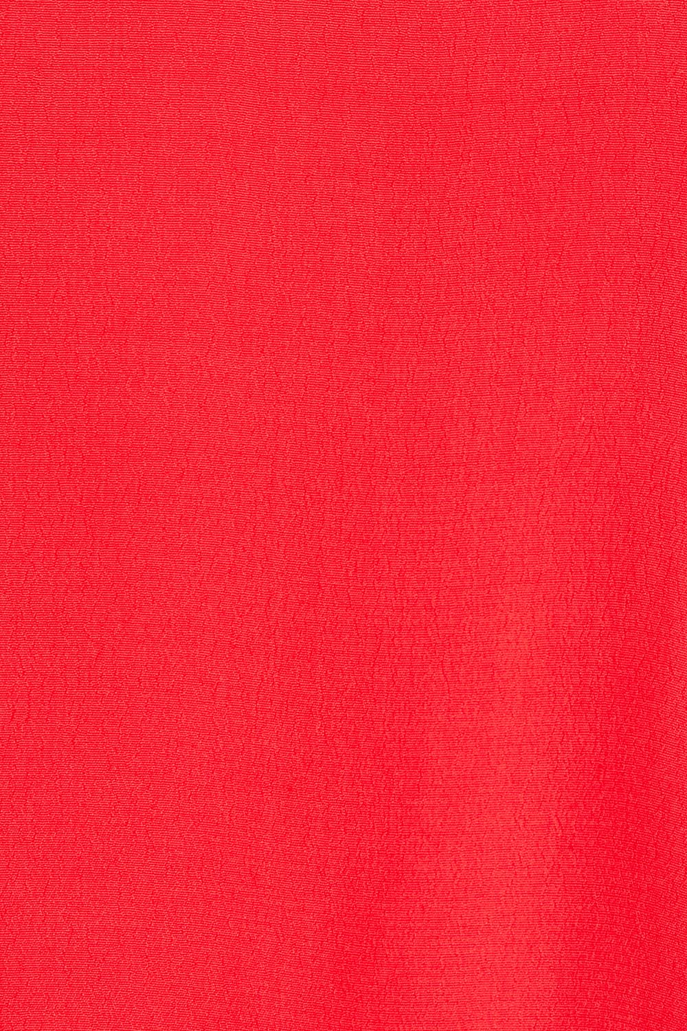 Product shot of the Runaway Top in colour Scarlet (Red), detail