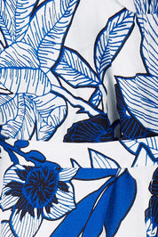 Product shot of the Bellezza Maxi Dress in colour Blues (Blue), detail