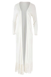 Product shot of the Starry Night Cardi in colour Chalk (White), from the front