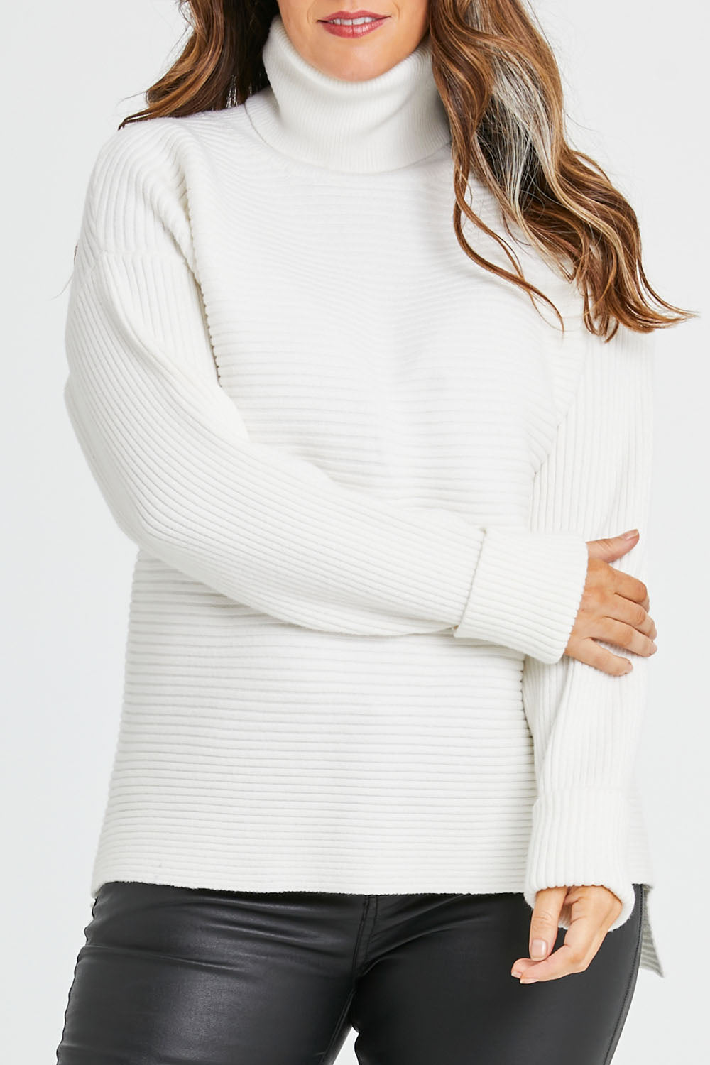 Preloved Roll With Me Jumper - Chalk