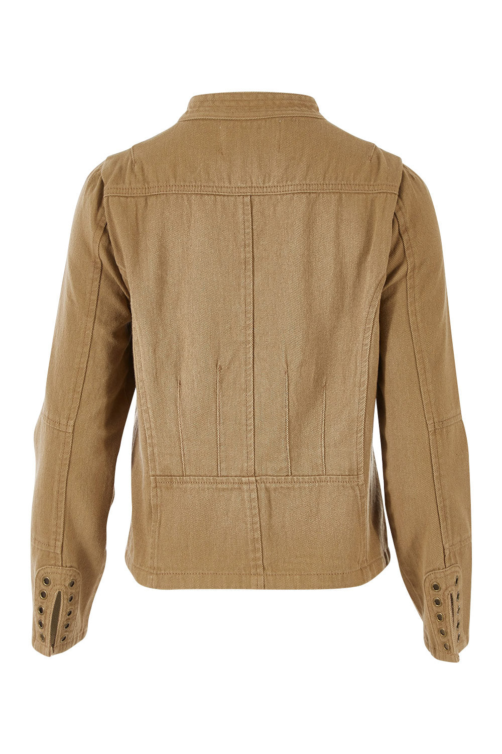 Product shot of the My Admiral Jacket in colour Sand, from the back