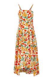 Product shot of the Dancing By Sunset Dress in colour Floralspot, from the front