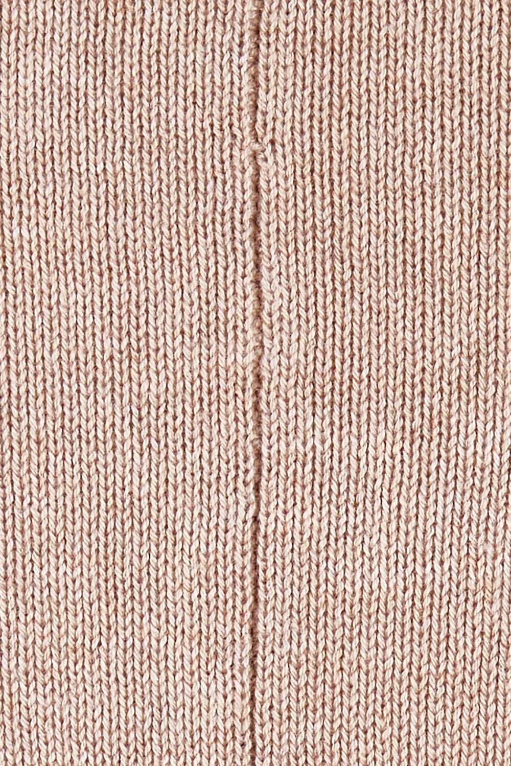 Product shot of the Snuggle Up Cotton Cashmere Jumper in colour Latte, detail