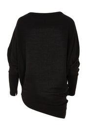 Product shot of the Snuggle Up Jumper in colour Black (Black), from the back