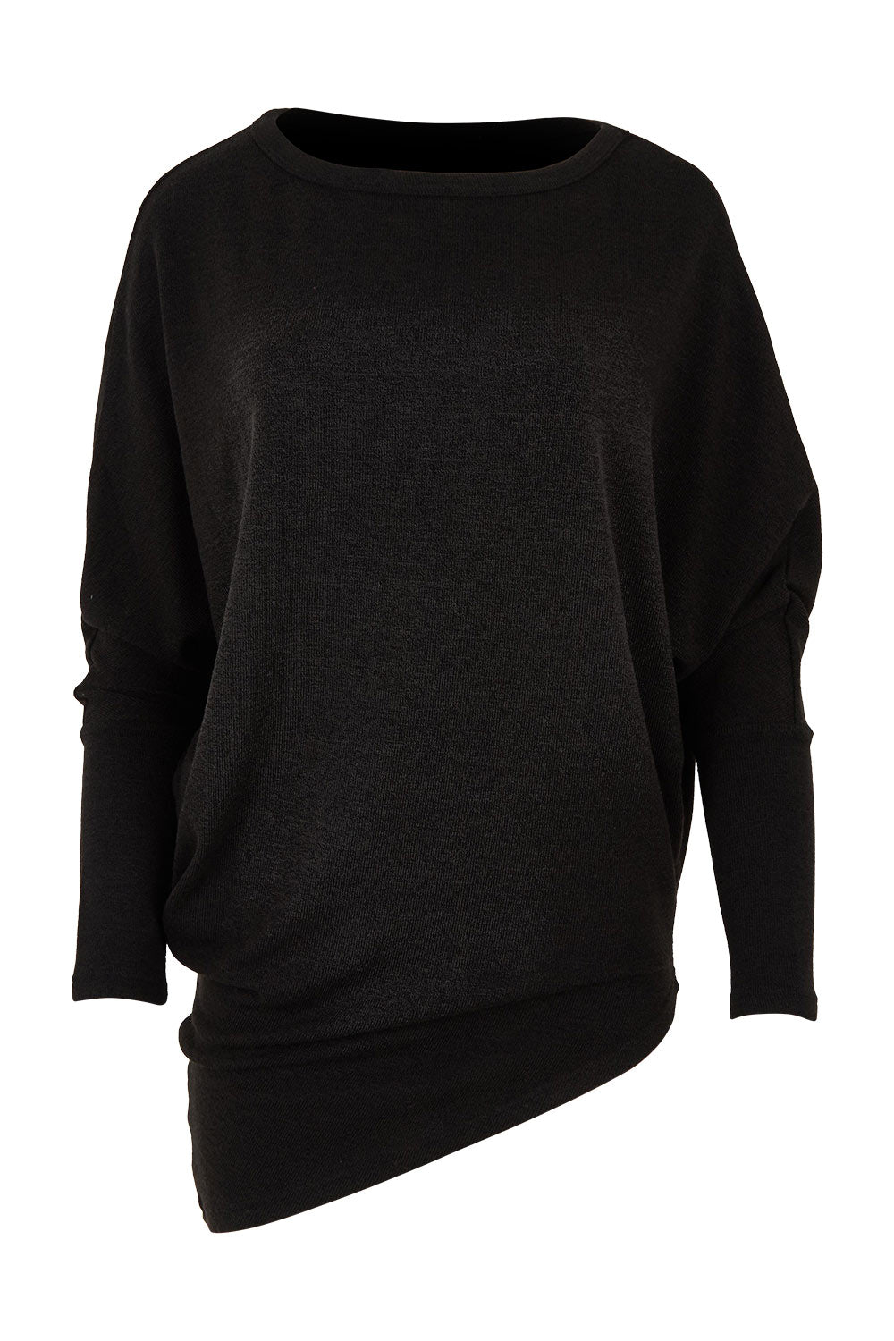 Product shot of the Snuggle Up Jumper in colour Black (Black), from the front