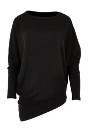 Product shot of the Snuggle Up Jumper in colour Black (Black), from the front