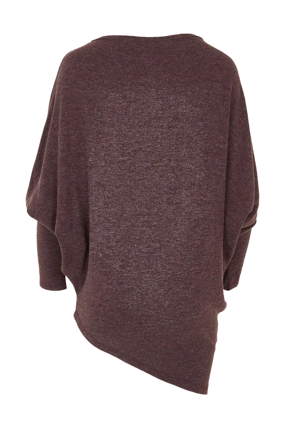 Product shot of the Snuggle Up Jumper in colour Cocoa, from the back