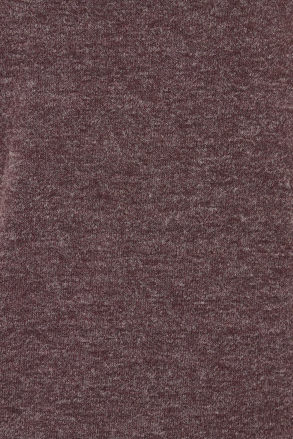 Product shot of the Snuggle Up Jumper in colour Cocoa, detail