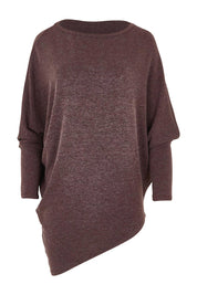 Product shot of the Snuggle Up Jumper in colour Cocoa, from the front