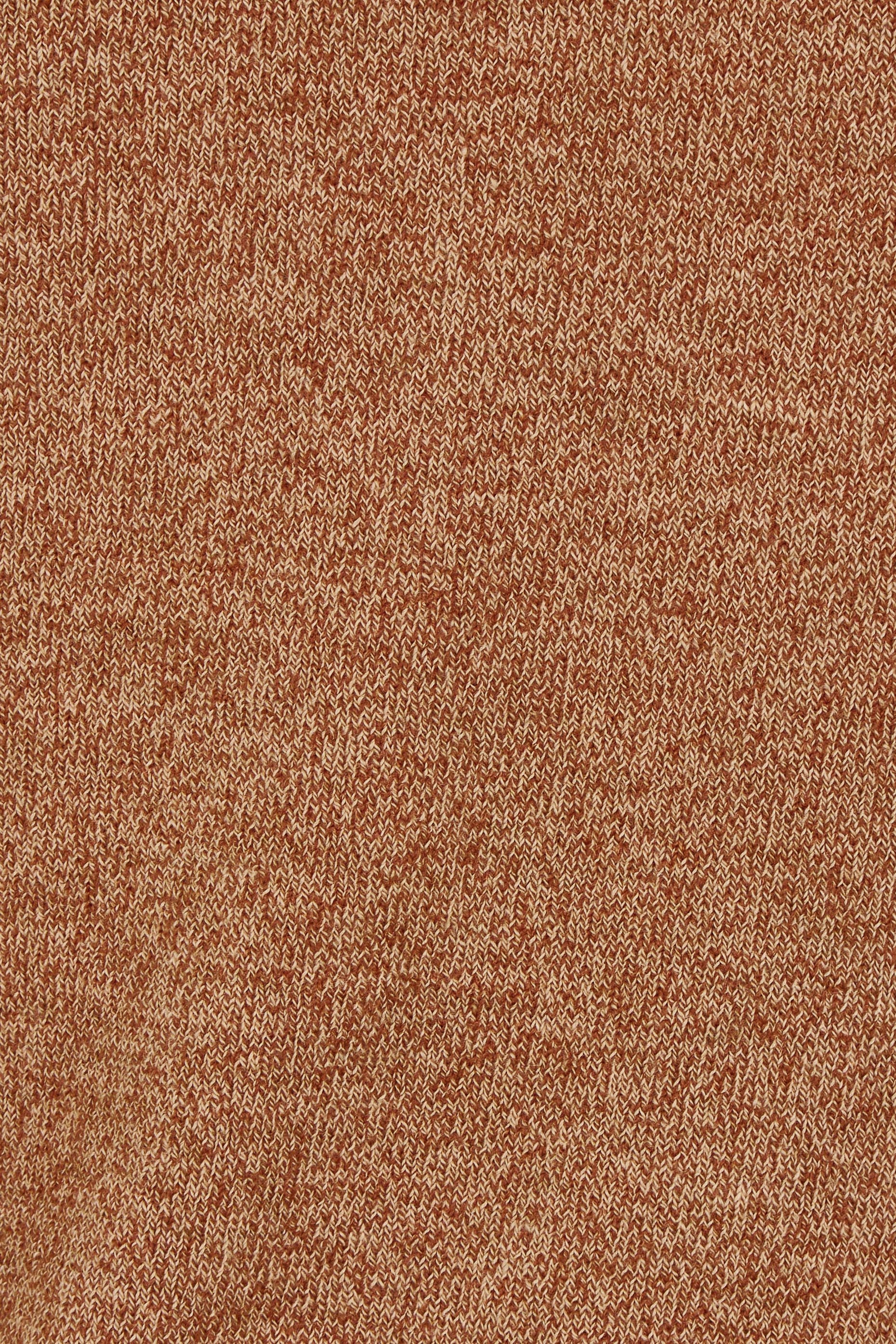 Product shot of the Snuggle Up Jumper in colour Coffee, detail