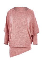 Product shot of the Snuggle Up Jumper in colour Dustypink (Pink), from the front