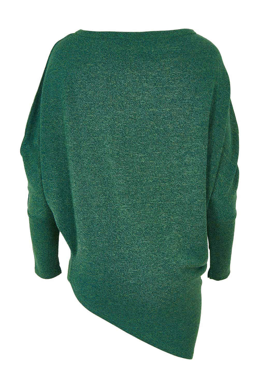 Product shot of the Snuggle Up Jumper - Forest in colour Forest, from the back