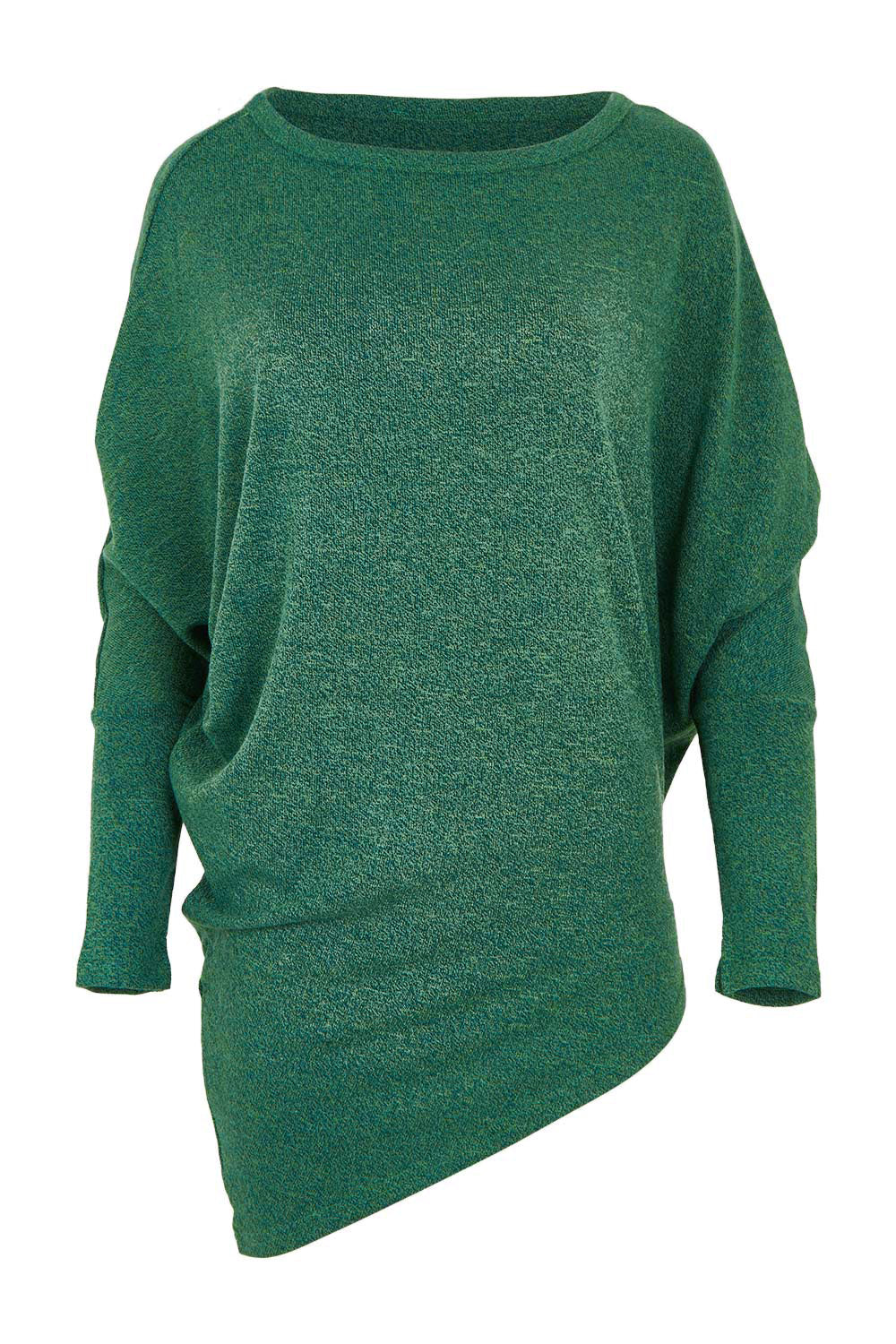 Product shot of the Snuggle Up Jumper - Forest in colour Forest, from the front