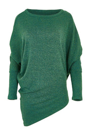 Product shot of the Snuggle Up Jumper - Forest in colour Forest, from the front