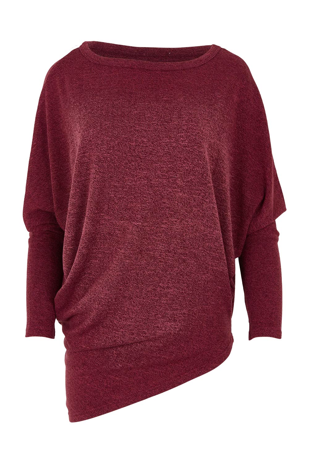 Product shot of the Snuggle Up Jumper in colour Grape (Purple), from the front