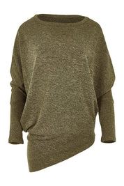 Product shot of the Snuggle Up Jumper in colour Gum (Green), from the front