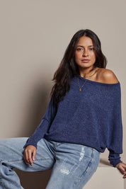 Preloved Snuggle Up Jumper - Indigo