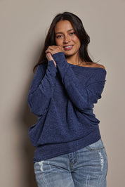 Preloved Snuggle Up Jumper - Indigo