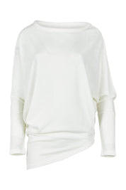 Product shot of the Snuggle Up Jumper in colour Ivory (White), from the front