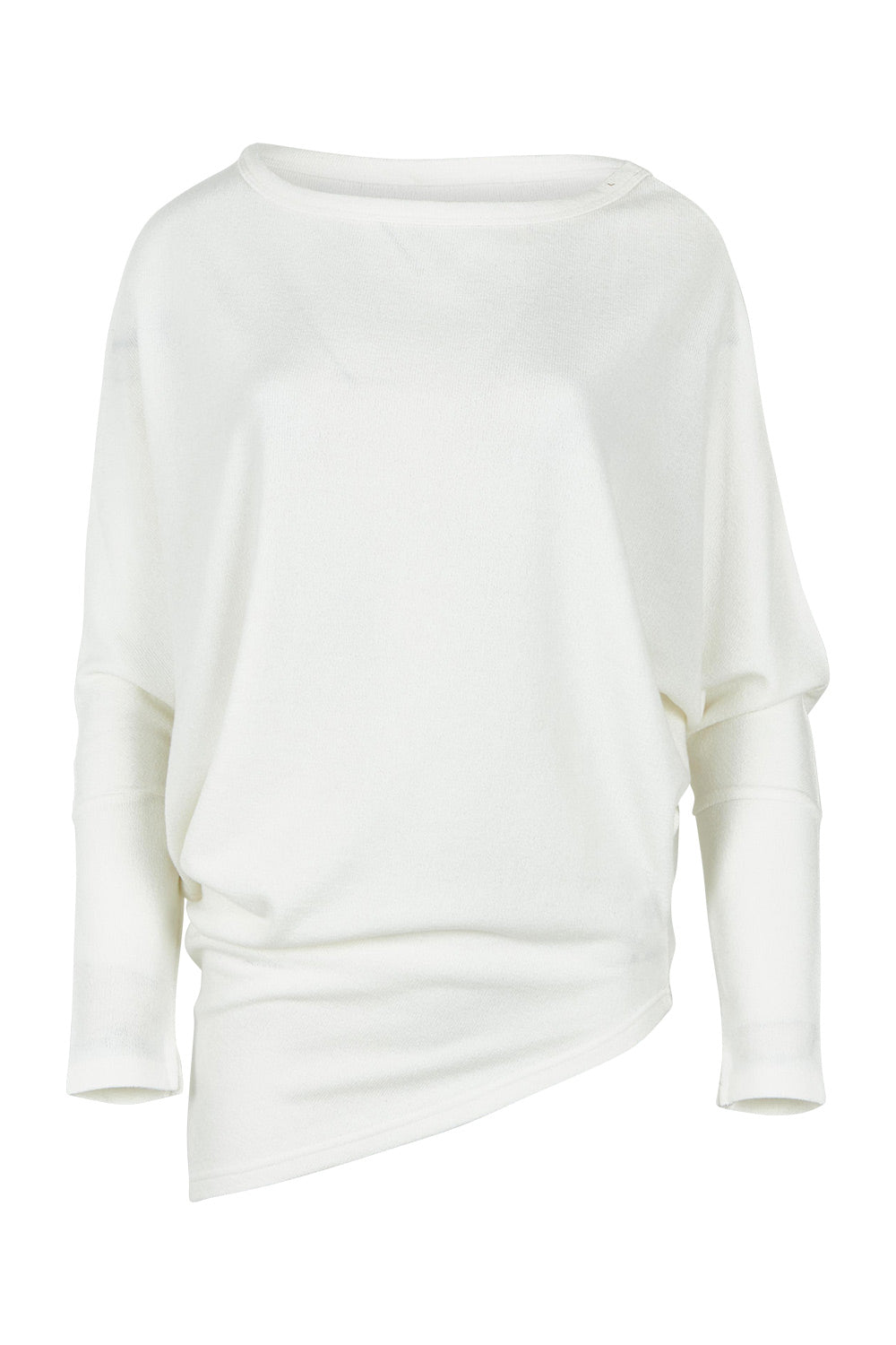 Product shot of the Snuggle Up Jumper in colour Ivory (White), from the front