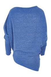 Product shot of the Snuggle Up Jumper - Lapis in colour Lapis, from the back