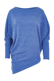 Product shot of the Snuggle Up Jumper - Lapis in colour Lapis, from the front