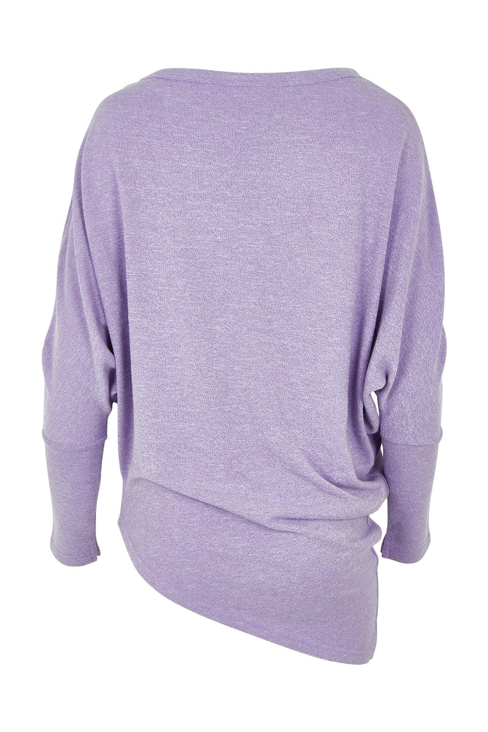 Product shot of the Snuggle Up Jumper in colour Lavender (Purple), from the back