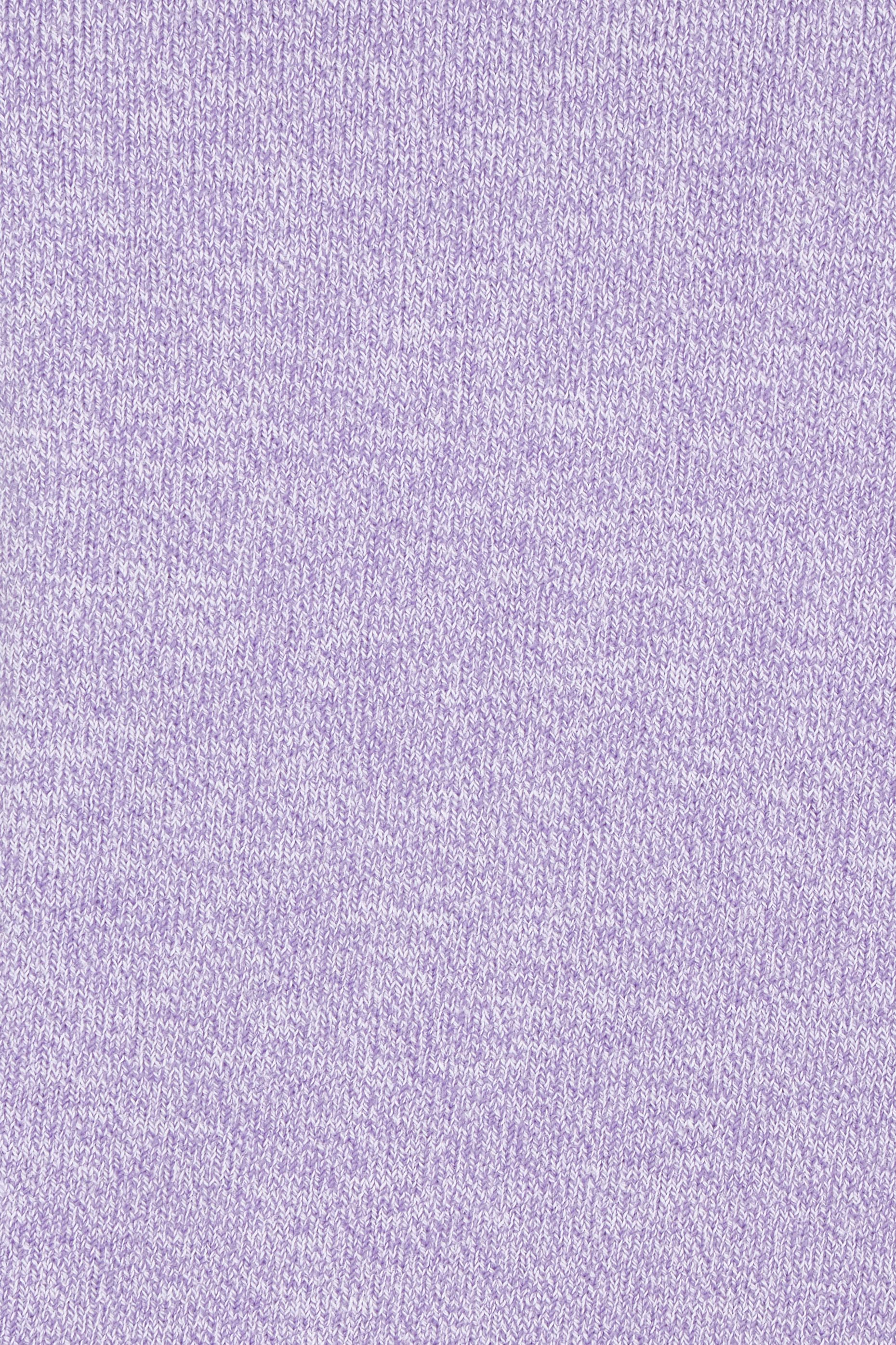 Product shot of the Snuggle Up Jumper in colour Lavender (Purple), detail