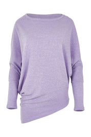 Product shot of the Snuggle Up Jumper in colour Lavender (Purple), from the front
