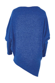 Product shot of the Snuggle Up Jumper in colour Sapphire (Blue), from the back