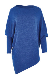 Product shot of the Snuggle Up Jumper in colour Sapphire (Blue), from the front