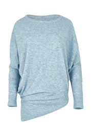 Product shot of the Snuggle Up Jumper in colour Skymarl (Blue), from the front