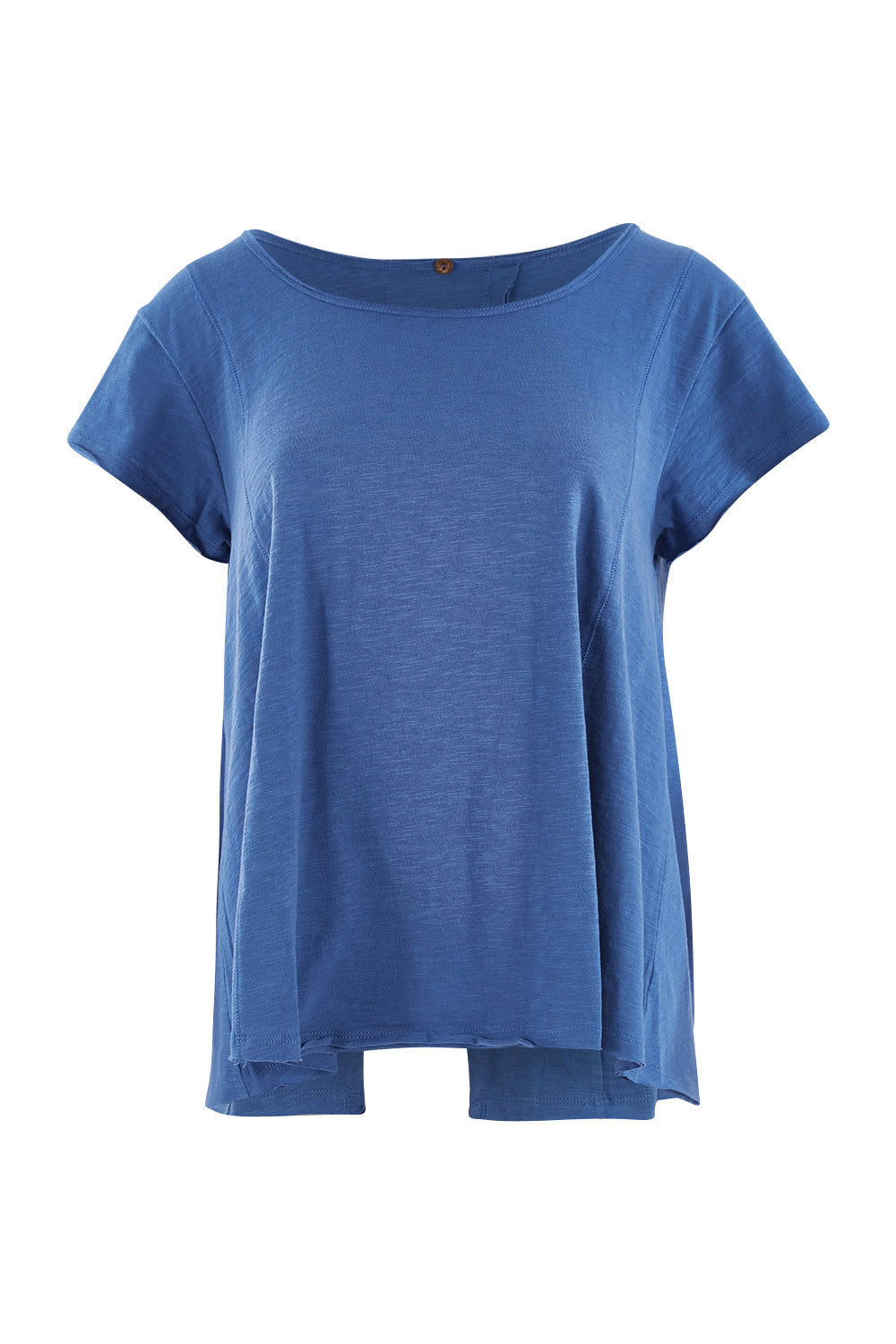 Product shot of the Casual Friday Tee in colour Chambray (Blue), from the front