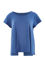 Product shot of the Casual Friday Tee in colour Chambray (Blue), from the front