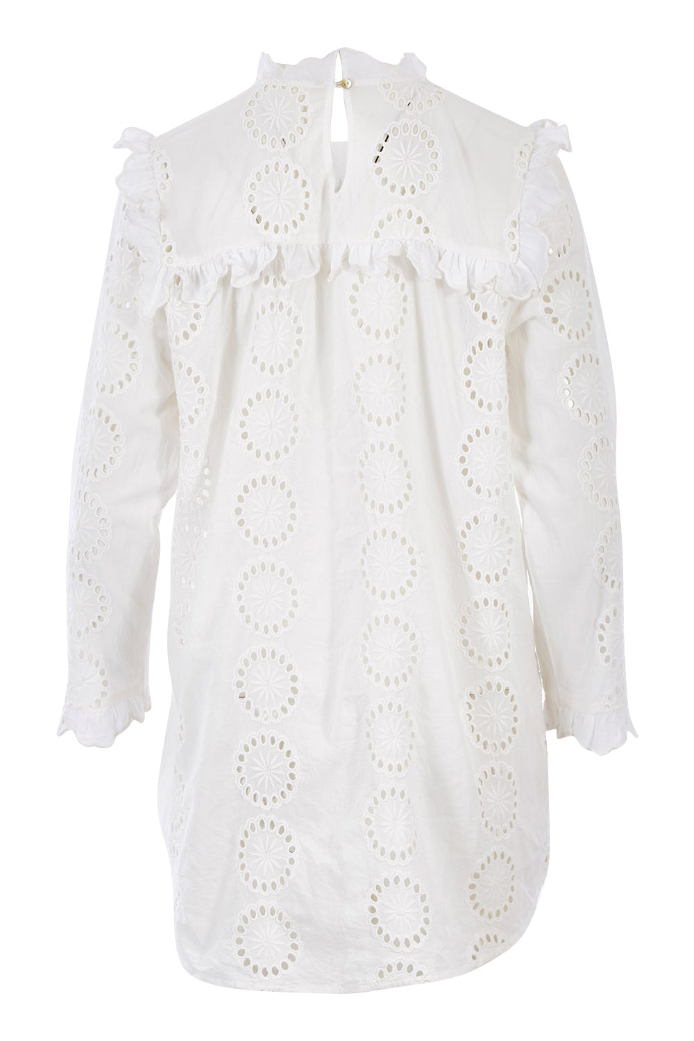 Product shot of the I Fancy You Blouse in colour White (White), from the back