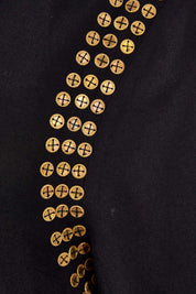 Product shot of the You At My Shoulder Tunic in colour Black (Black), detail
