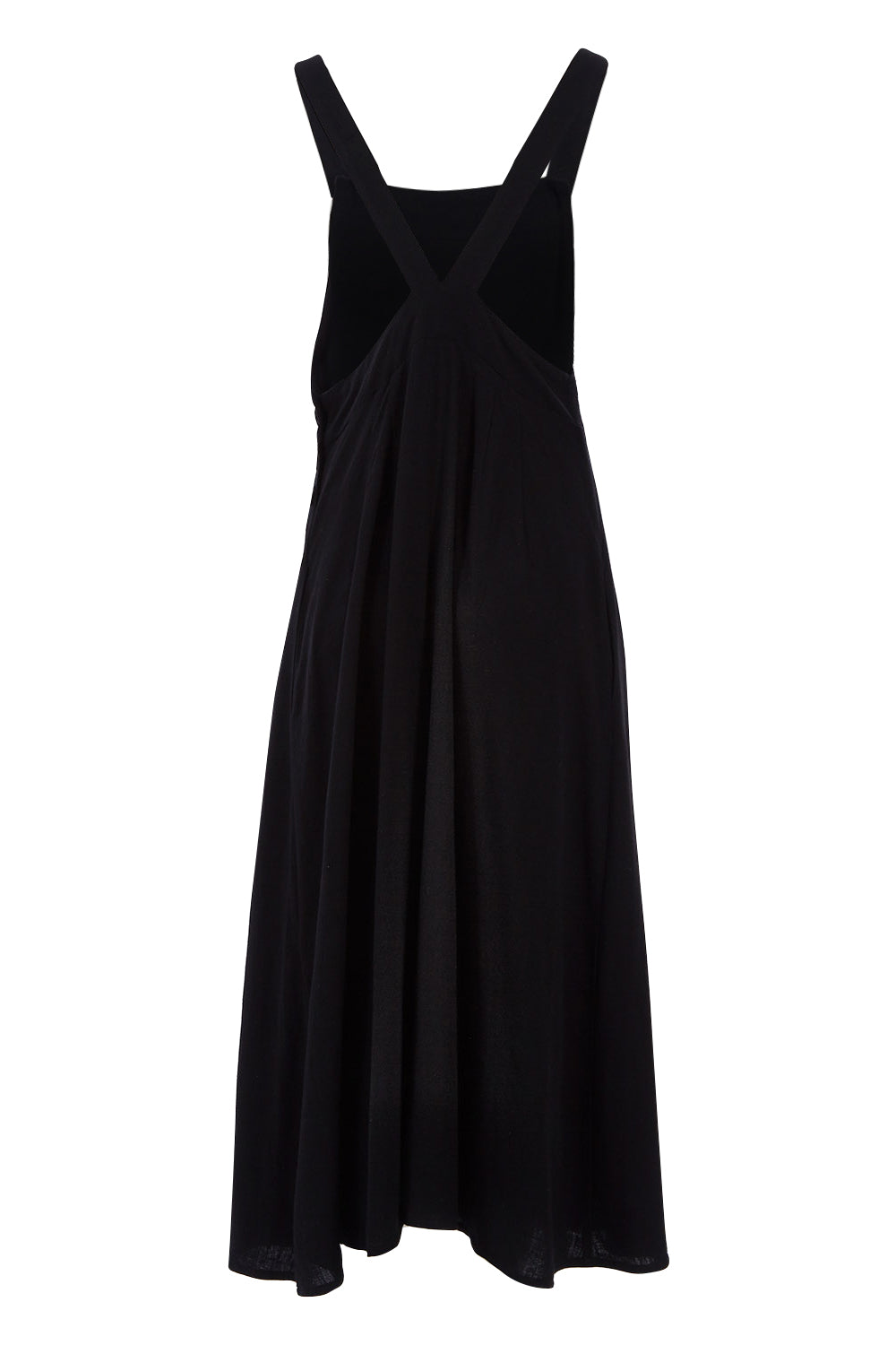 Product shot of the Flow With Me Slouch Dress in colour Black (Black), from the back