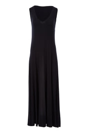 Product shot of the My Faithful Maxi Singlet Dress in colour Black (Black), from the front