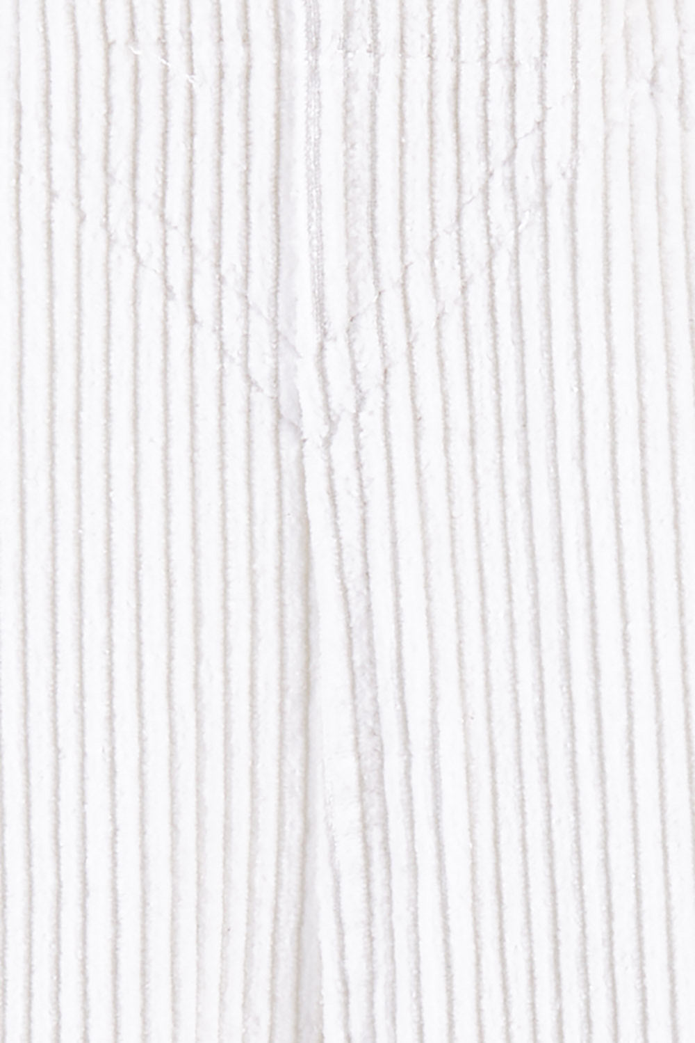 Product shot of the Ready For You Cord Overalls in colour Milk (White), detail