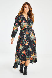 Preloved Meadow Flowers Wrap Dress - Fleur