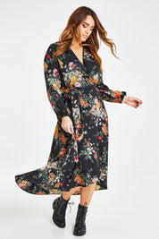 Preloved Meadow Flowers Wrap Dress - Fleur