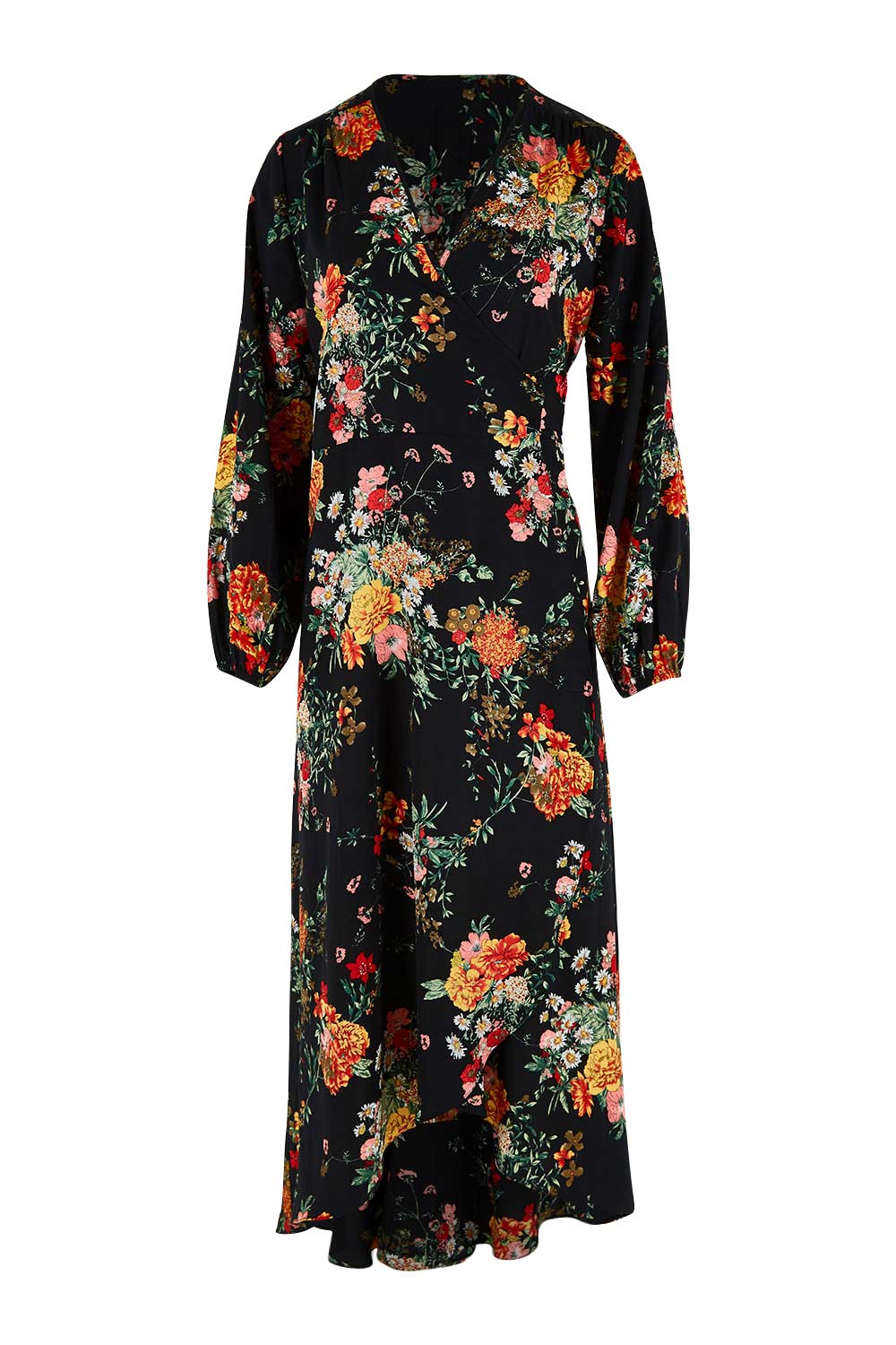 Preloved Meadow Flowers Wrap Dress - Fleur
