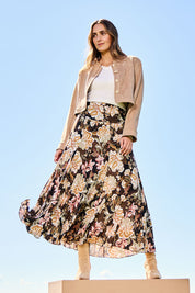 The Wanderer In Me Printed Travel Skirt – Garden