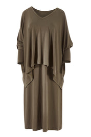 Product shot of The Wanderer In Me Travel Set in colour Khaki (Green), from the front