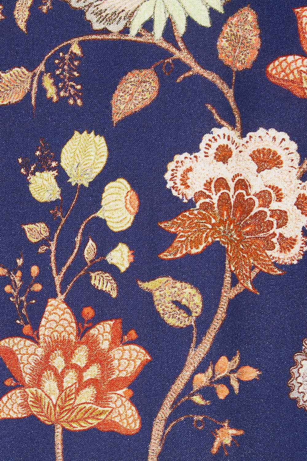 Product shot of the Its Better With You Dress in colour Deepblue (Blue), detail