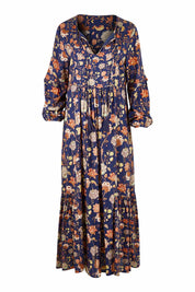 Product shot of the Its Better With You Dress in colour Deepblue (Blue), from the front