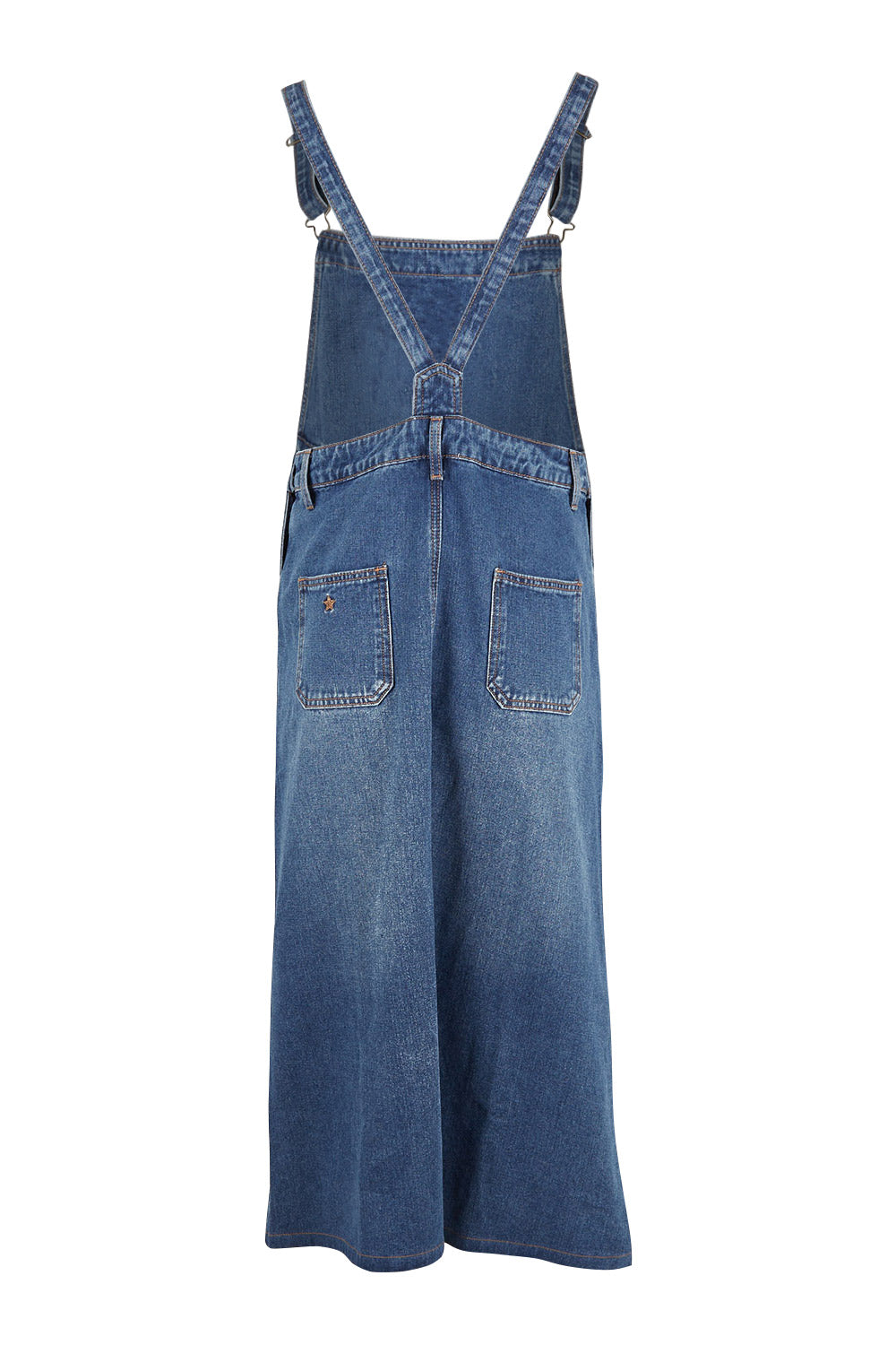 Preloved Overall Happiness Dress - Denim