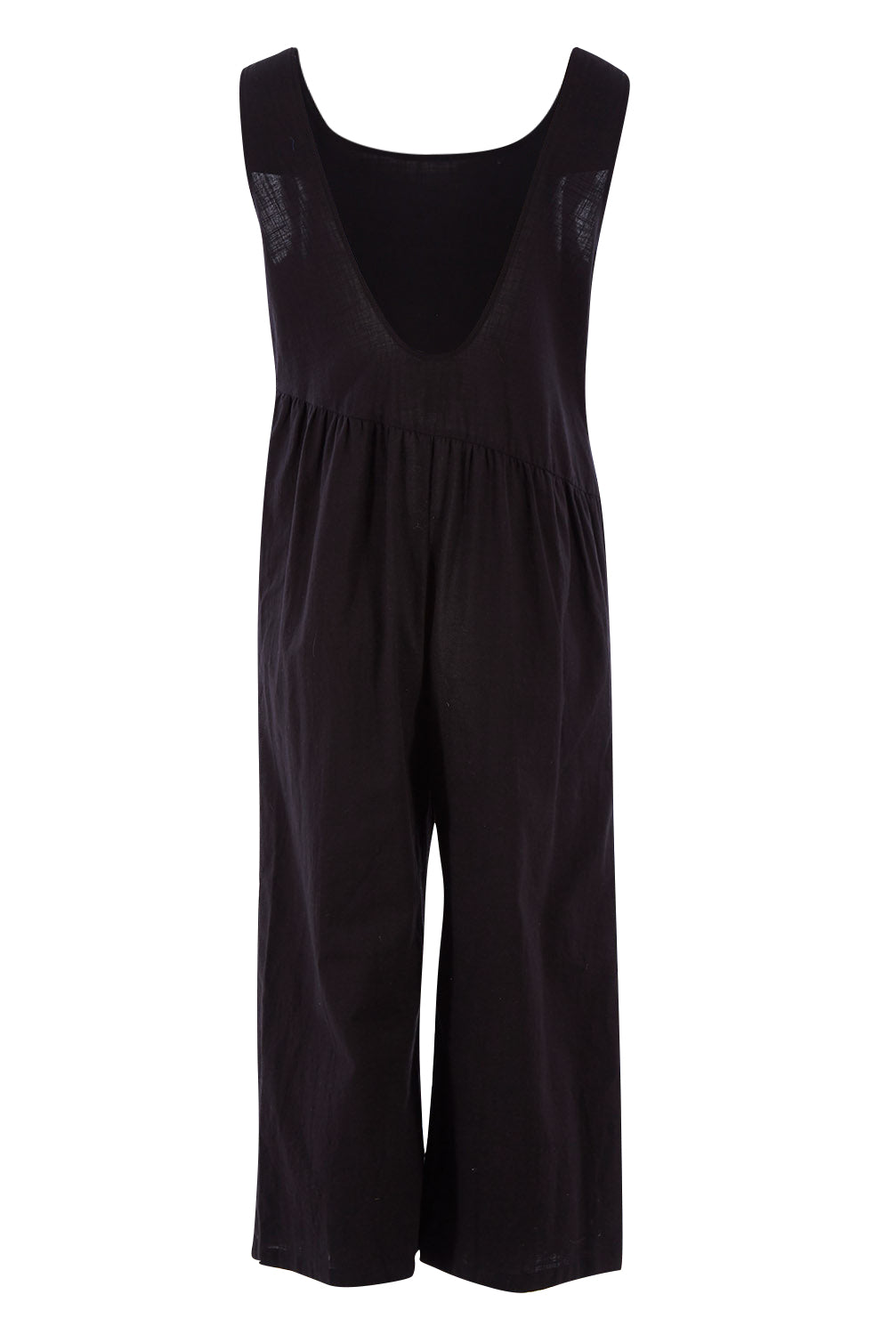 Product shot of the Turn Up The Heat Jumpsuit in colour Black (Black), from the back